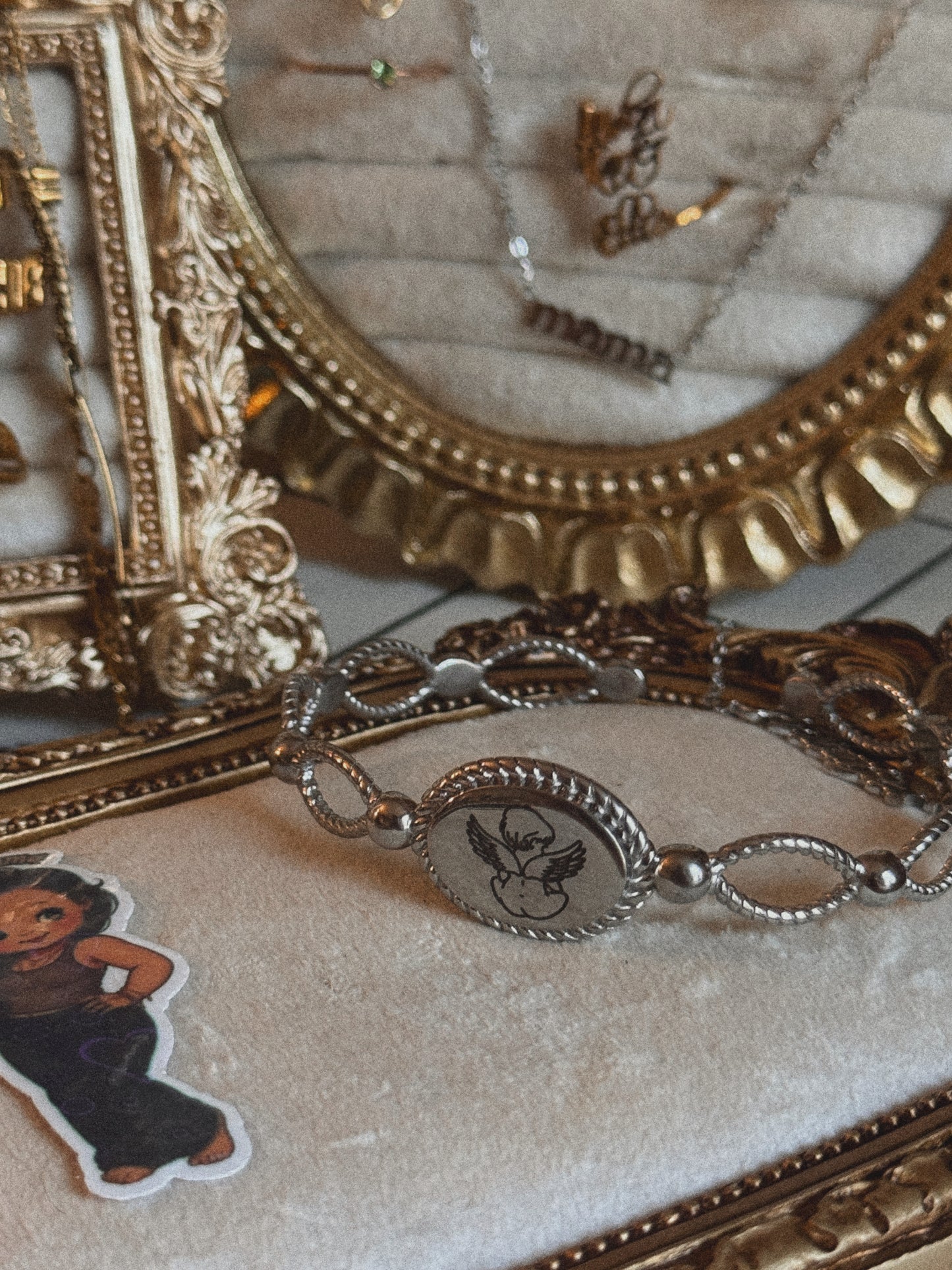 Angel baby bangle