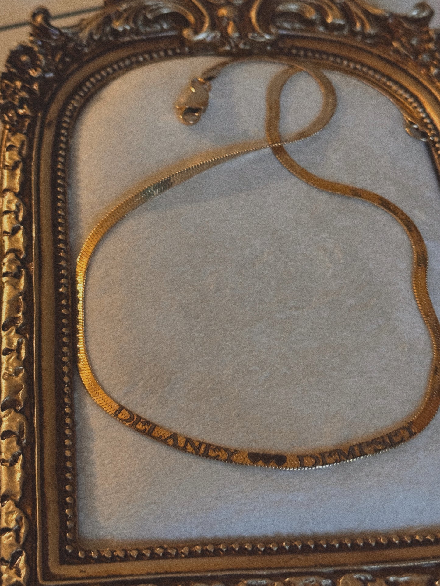 Herringbone Name Necklace