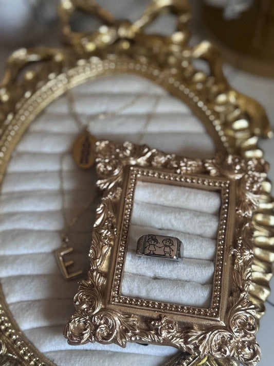 GIRL / BOY - size 8 chunky ring