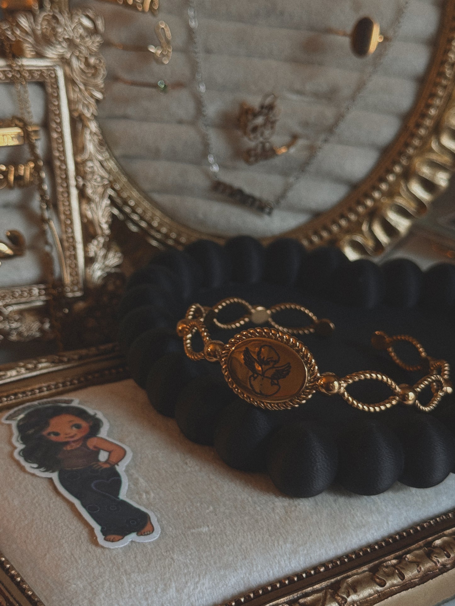 Angel baby bangle